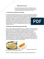 Elaboracion de Menus