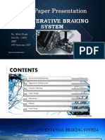 Regenerative Braking System: By: Mohit Singh Roll No - 14303 MED NIT Hamirpur (HP)