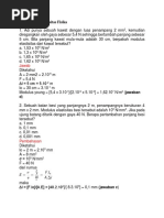 Contoh Soal Fisika Elastisitas