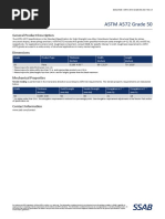 ASTM A572 Grade 50: General Product Description