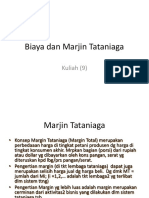 Biaya Dan Margin Tataniaga