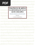 Importancia de La Administración en La Educación Superior