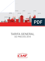 Tarifa Ciat 2018