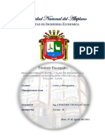 Análisis Presupuestal y Plan de Desarrollo Concertado Municipalidad Provincial Del