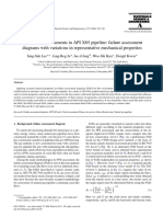 Weld Crack Assessments in API X65 Pipeline: Failure Assessment Diagrams With Variations in Representative Mechanical Properties