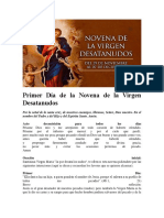 Primer Día de La Novena de La Virgen Desatanudos