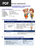 SESION 1 Nos Reencontramos y Compartimos Nuestras Vivencias - 2018