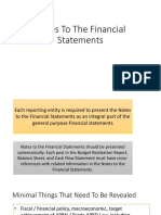 Notes To The Financial Statements