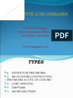 Suppurative Lung Diseases: DR Taher El Naggar Prof of Pulmonary Medicine Ain Shams University