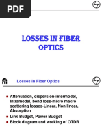 Losses in Optical Fiber