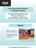 Haemoparasite-Malaria A Detailed Study