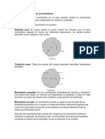 Tipos de Movimiento en Un Mecanismo