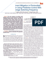 Leakage Current Mitigation in Photovoltaic String Inverter Using Predictive Control With Fixed Average Switching Frequency