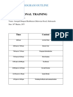 Motivational Training: Program Outline