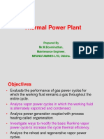 Thermal Power Plant: Prepared by Mr.M.Boominathan, Maintenance Engineer, Mrungtamines LTD, Odisha