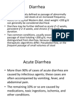 Diarrhea: Persistent If 2-4 Weeks, and Chronic If 4 Weeks in Duration