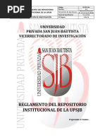 Reglamento Repositorio Institucional RR N 478 2016 UPSJB de 09.11.2016 PDF