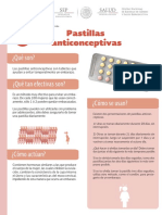 Pastillas Anticonceptivas Ficha Informativa