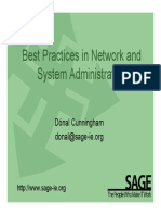 Best Practices in Network and System Administration: Dónal Cunningham