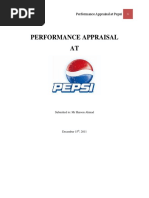 Performance Appraisal at Pepsi