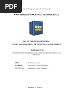 Informe N°01 Identificación de Propiedades Sensoriales A Través de Los Sentidos