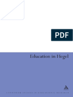 Nigel Tubbs - Education in Hegel (2008, Continuum)