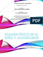 Examen Fisico en El Niño y Adolescente