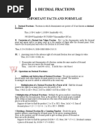 RS Agarwal Decimal Fractions Chapter - UPSCjob PDF