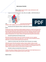 Body System Checklist