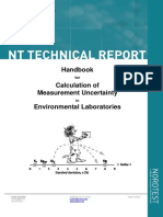 NT - TR - 537 - Ed3 - 1 - English - Handbook For Calculation of Measurement Uncertainty in Environmental Laboratories