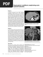 Hepatosplenic Candidiasis Complicating Acute Myeloid Leukaemia