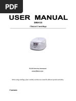 DLAB Centrifuges-Benchtop DM0412S Manual