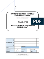 T-05 Mantenimiento de Máquina Soldadora PDF