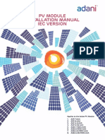 1000 V - 1960mm X 992 X 35-Adani Solar - IEC Installation Manual PDF