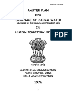 Master Plan FOR Drainage of Storm Water IN Union Territory of Delhi