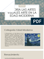 Historia Las Artes Visuales Arte en La Edad