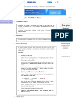 Important Concepts and Formulas - Probability