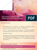 Kegawatdaruratan Hematologi Anak