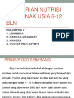 Pemberian Nutrisi Pada Anak Usia 6-12 BLN