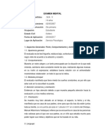 Modelo de Examen Mental y Caso Clinico