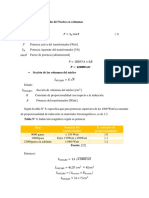 Calculos para El Diseño Del Nucleo en Columnas