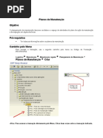 Plano de Manutenção SAP