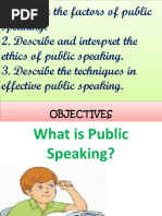 Public Speaking