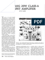 The Lang 20W Class-A Mosfet Amplifier