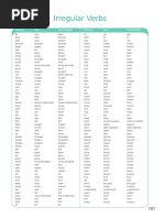 Irregular Verbs: Infinitive Past Past Participle Infinitive Past Past Participle