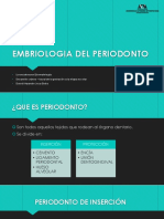 Embriologia Del Periodonto