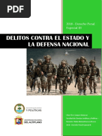 Titulo XV Delitos Contra El Estado y La Defensa Nacional