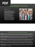 Work Based Learning: What Is It?