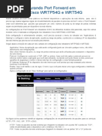 NAT - Configurando Port Forward em Roteadores Cisco WRTP54G e WRT54G - Ti - Redes