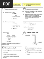 Forces and Pressure